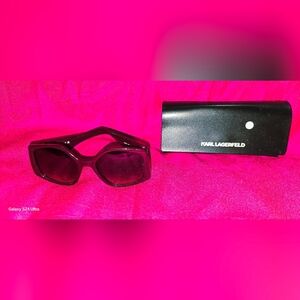 Karl Lagerfeld Deep Red Sunglasses